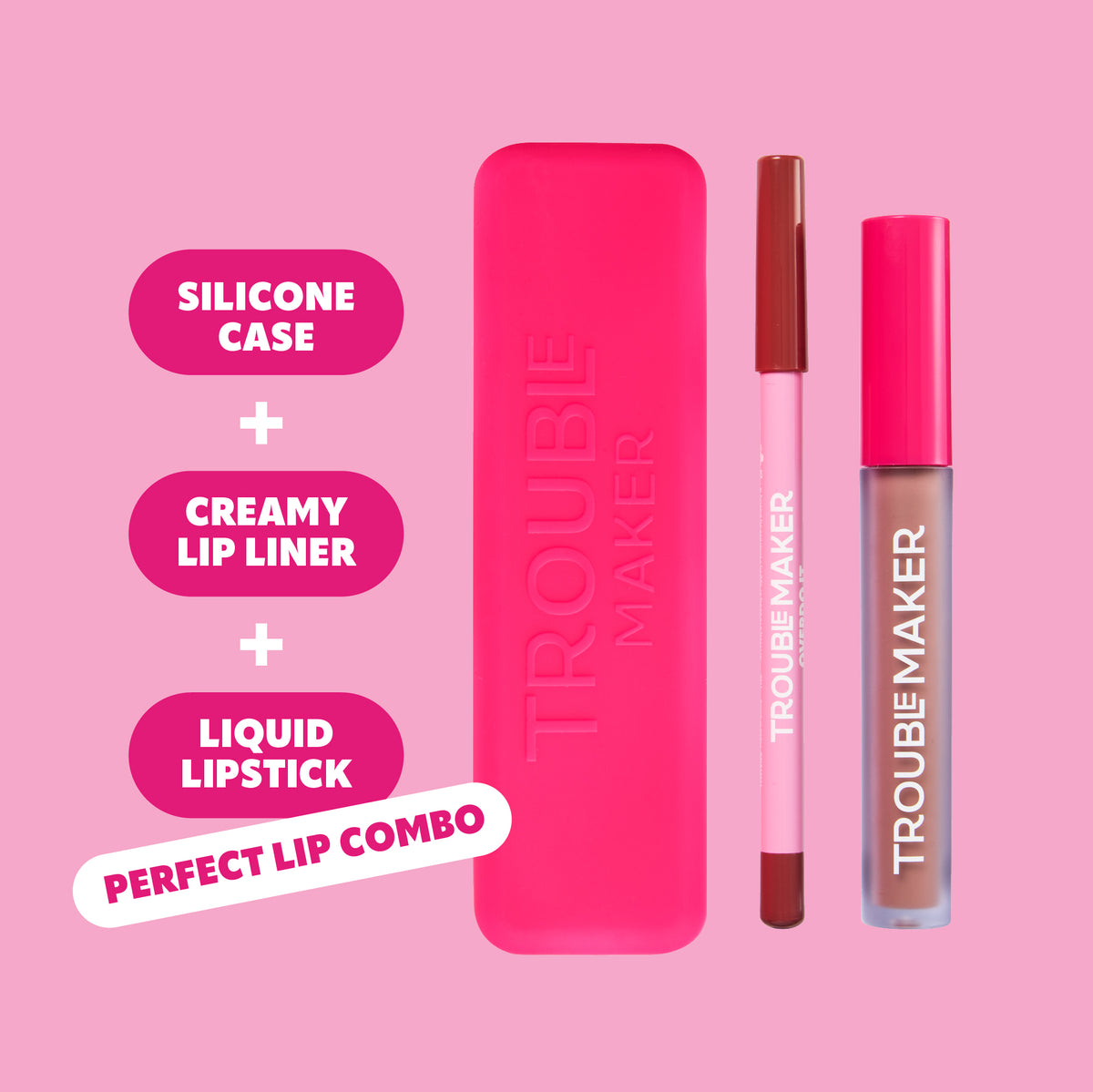 Frenemies Lip Kit - Matte Liquid Lip Stick + Liner