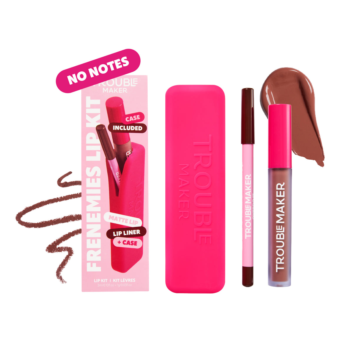 Frenemies Lip Kit - Matte Liquid Lip Stick + Liner