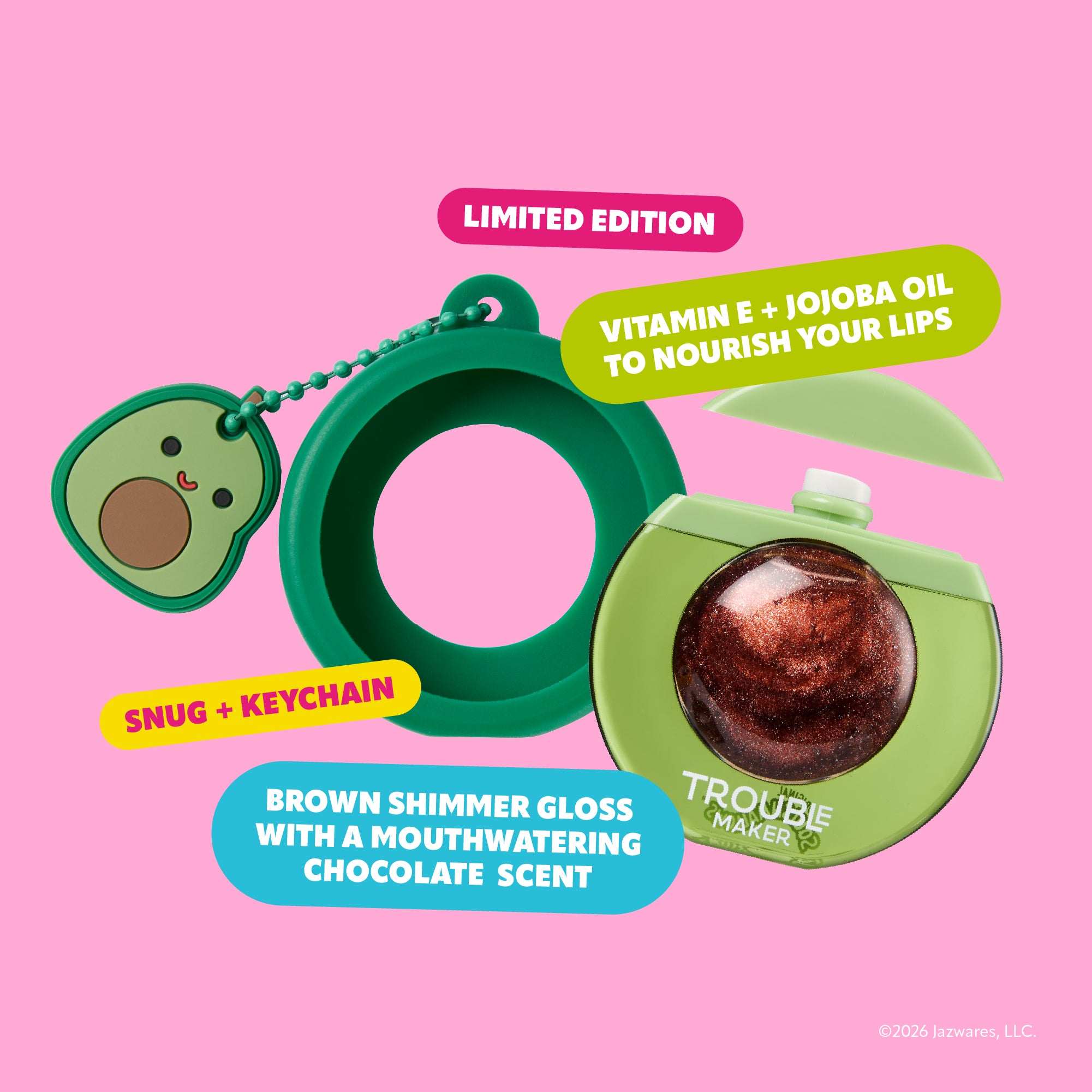 Austin the Avocado Brown Bubble Trouble with Snug