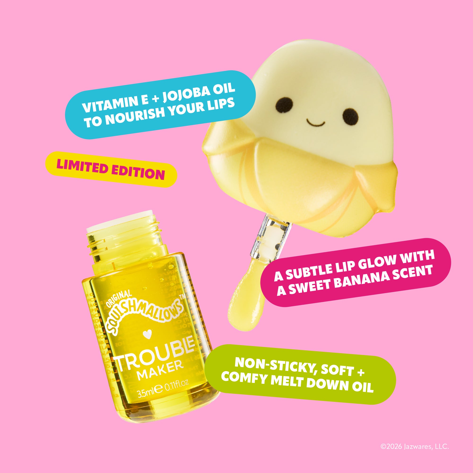 Junie the Banana Melt Down Lip Oil with Snug