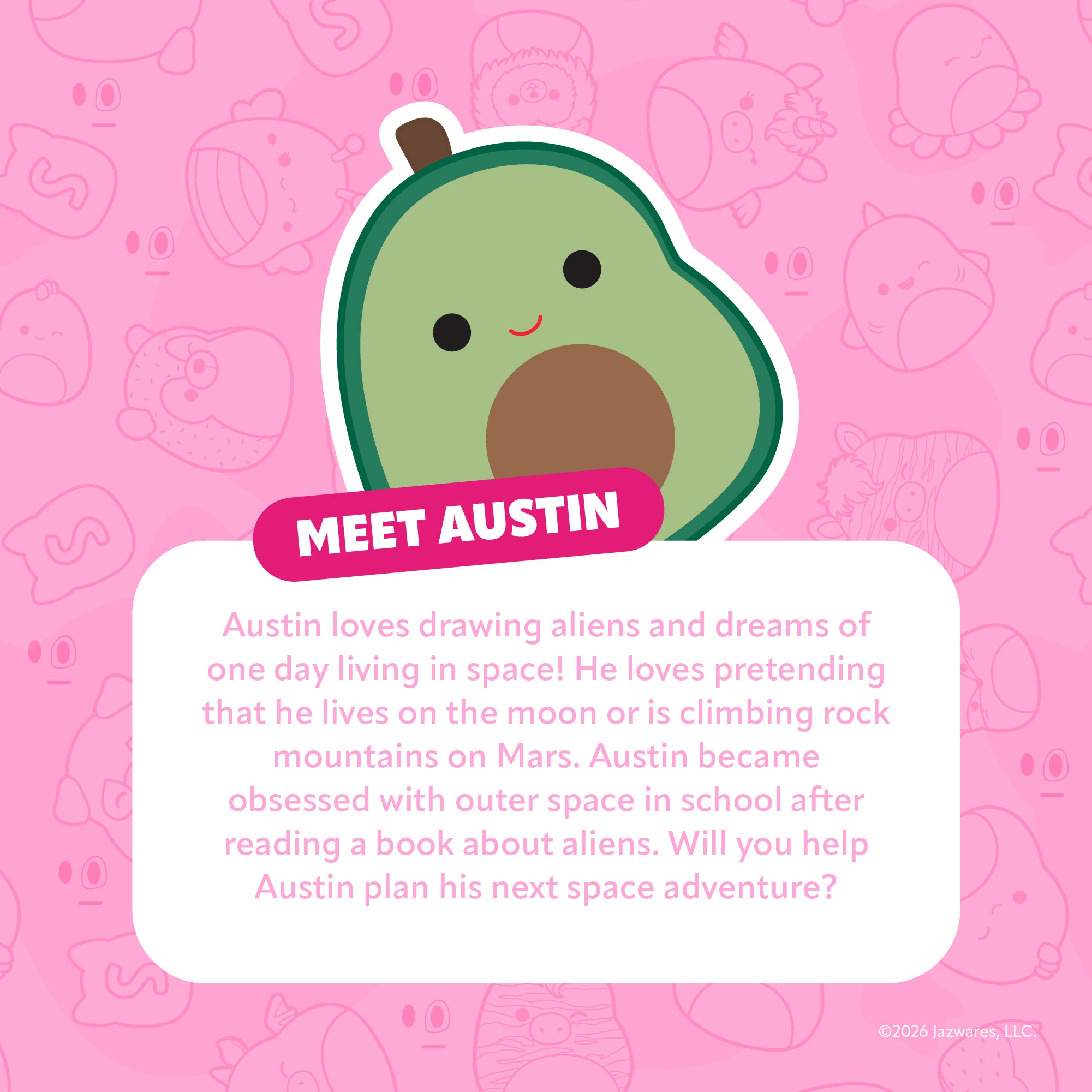 Austin the Avocado Brown Bubble Trouble with Snug