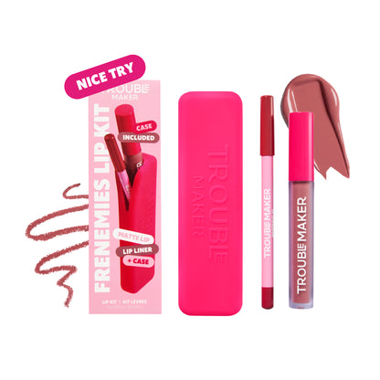 Frenemies Lip Kit - Matte Liquid Lip Stick + Liner