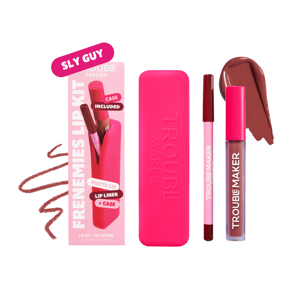 Frenemies Lip Kit - Matte Liquid Lip Stick + Liner