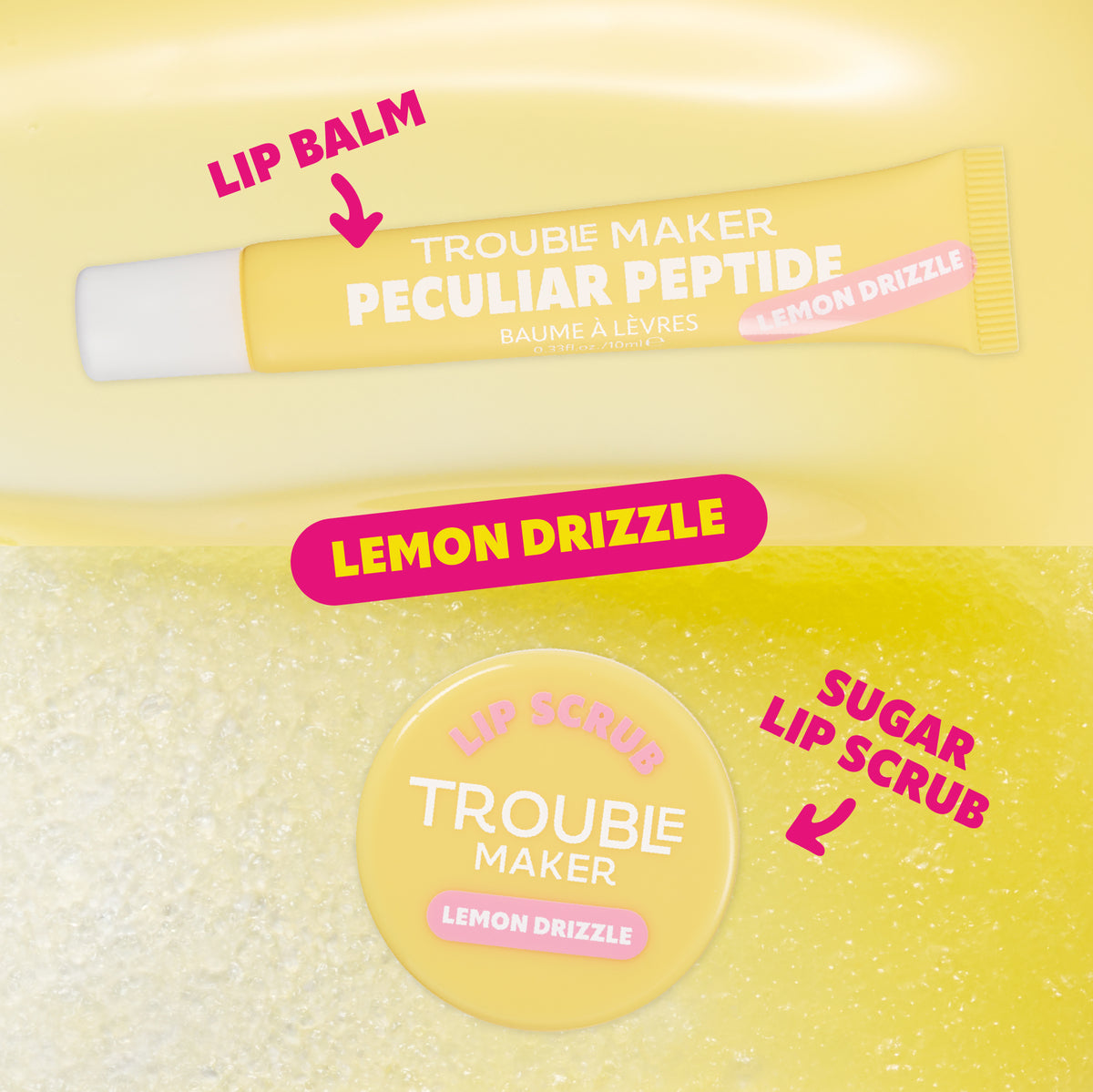 Mystery Slice Cake Lip Scrub and Peptide Balm